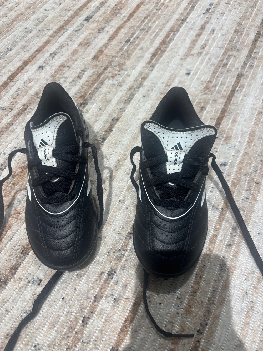 adidas Kids Black and White Athletic Sneakers